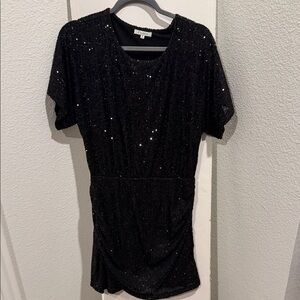 Z Supply Black Sequin Dress